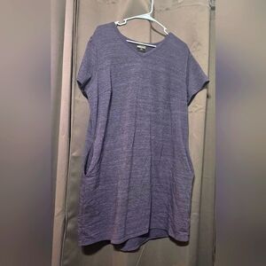 32 Cool Blue Jersey Short Sleeve Dress